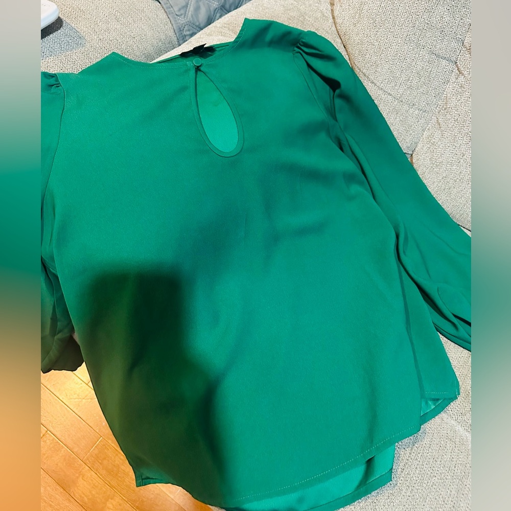 J. Crew Vibrant Green Top